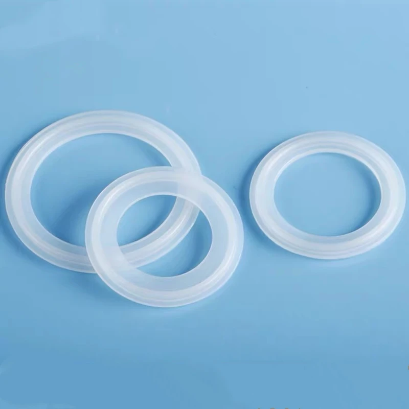 5Pcs Fit 19mm--273mm Pipe O/D Sanitary Tri Clamp Ferrule Silicone Sealing Strip Gasket Ring Washer For Homebrew Dairy Product