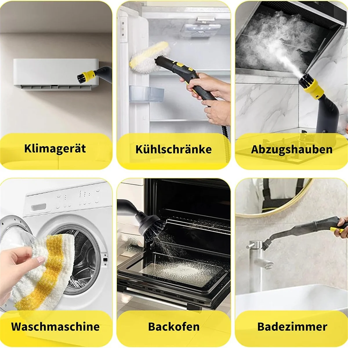 FZFZ สําหรับ Easyfix SC1 SC2 SC3 SC4 SC5 อุปกรณ์เสริมรอบชุดแปรงหัวฉีดแปรงกลมแปรง Steam Cleaner อะไหล่