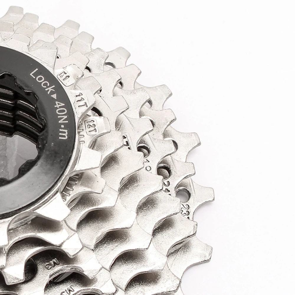 SUNSHINE Road Bike Cassette 8V Speed 11-23T 25T 28T 30T 32T 34T 36T Ultralight Bicycle Sprocket K7 Flywheel For Shimano HG Hub