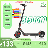 ES80/M365 X1 Electric Scooter 36V 10.5Ah 500W Motor 35KM Long Range 31KM/H 8.5Inch Solid Tires Foldable Smart APP EScooter