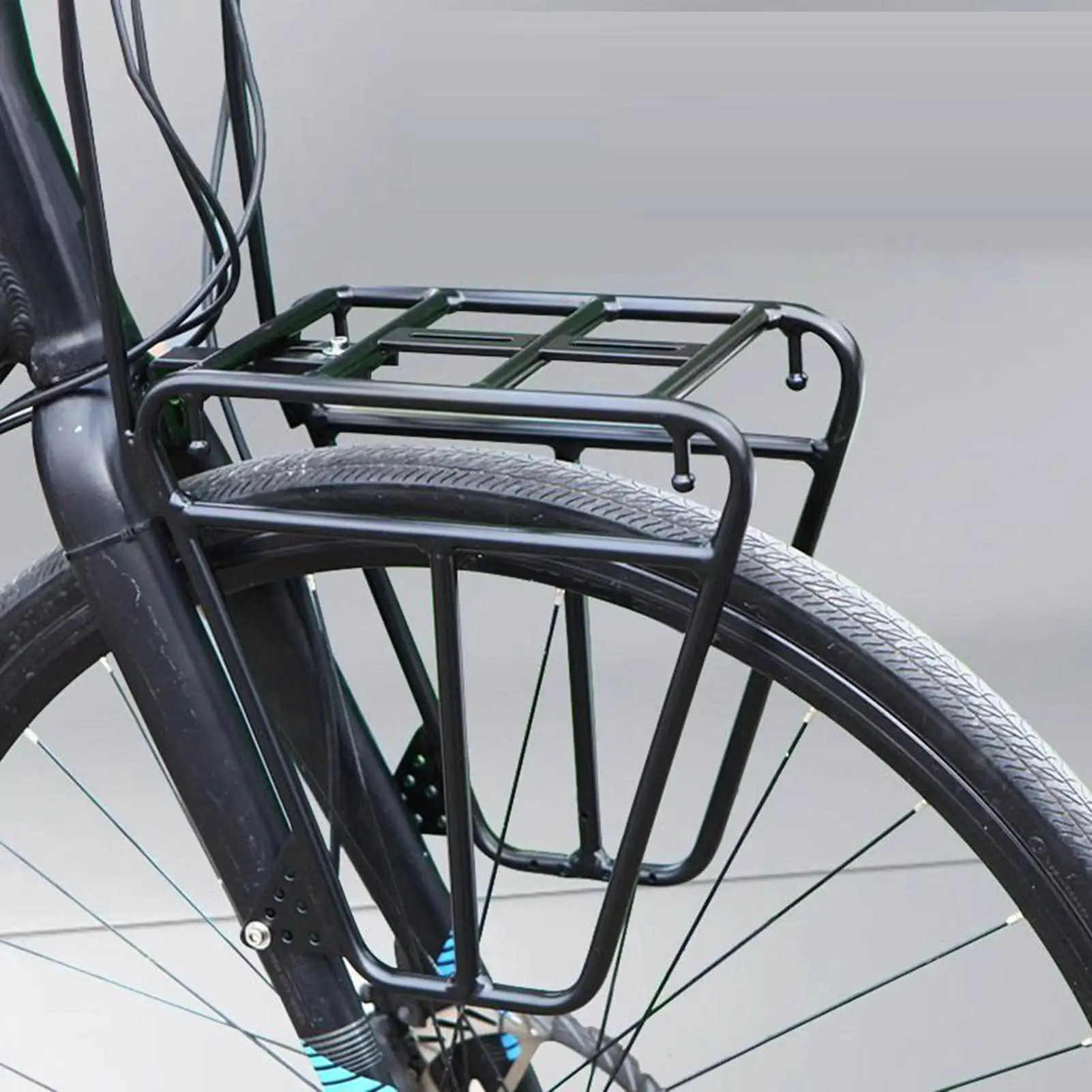 الجبهة دراجة الرف دراجة البضائع رفوف تحميل تحمل الدراجة الناقل حقيبة قوس سبائك الألومنيوم دراجة الجبهة الرف أجزاء الدراجة الجبلية #2