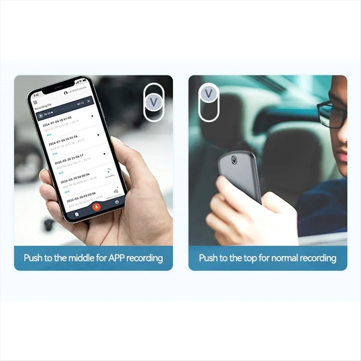 

-Trust ChatGPT-4 Мини-диктофон с искусственным интеллектом для телефонных звонков Espia APP Control Аудиопереводчик 64 ГБ Диктофон для IOS Android