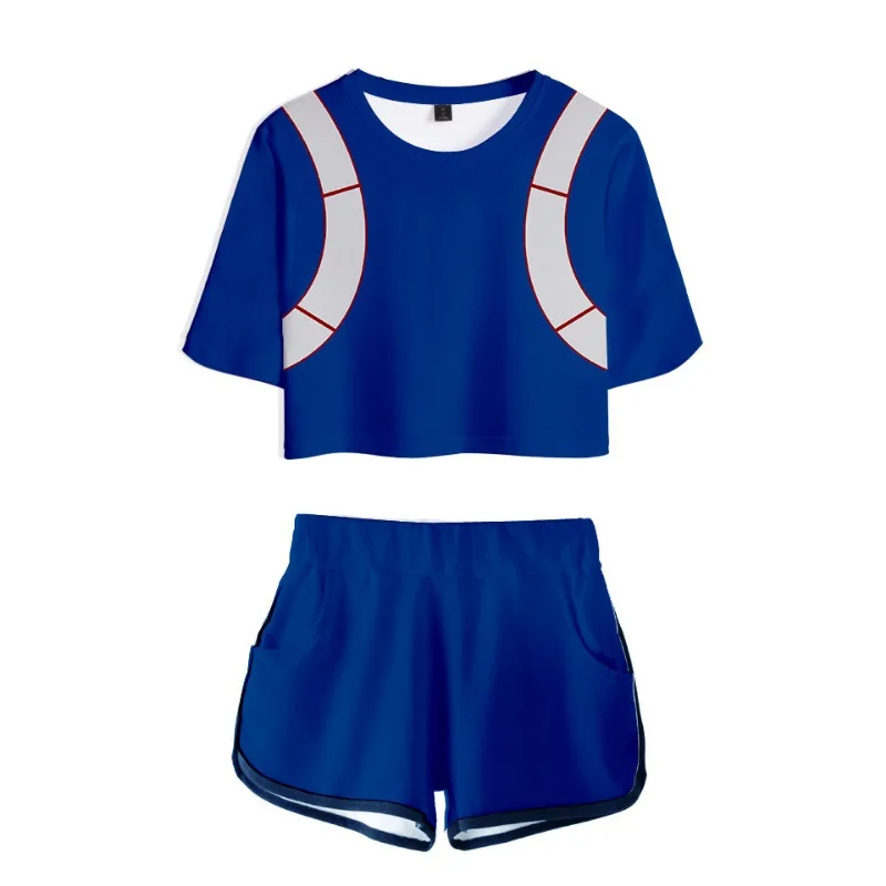 My Hero Academia Cosplay Costumes Anime Figure Deku Bakugou Katsuki Todoroki Shoto Children Uniform Sportswear Tops Shorts Sets