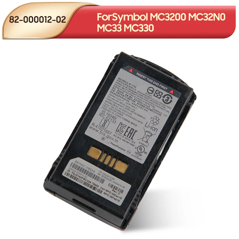 

Original Replacement Battery 82-000012-02 For Symbol MC3200 MC32N0 MC33 MC330 Mobile Handheld Computer 5200mAh