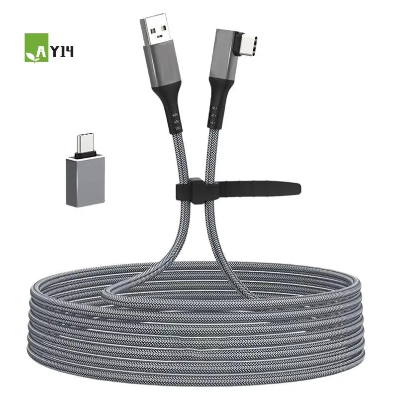 AY14 -5M Data Cable VR Type-C Streaming Cable USB 3.0 Gen 1 Link Cable For Quest 2 USB Type-C Adapter VR Accessories