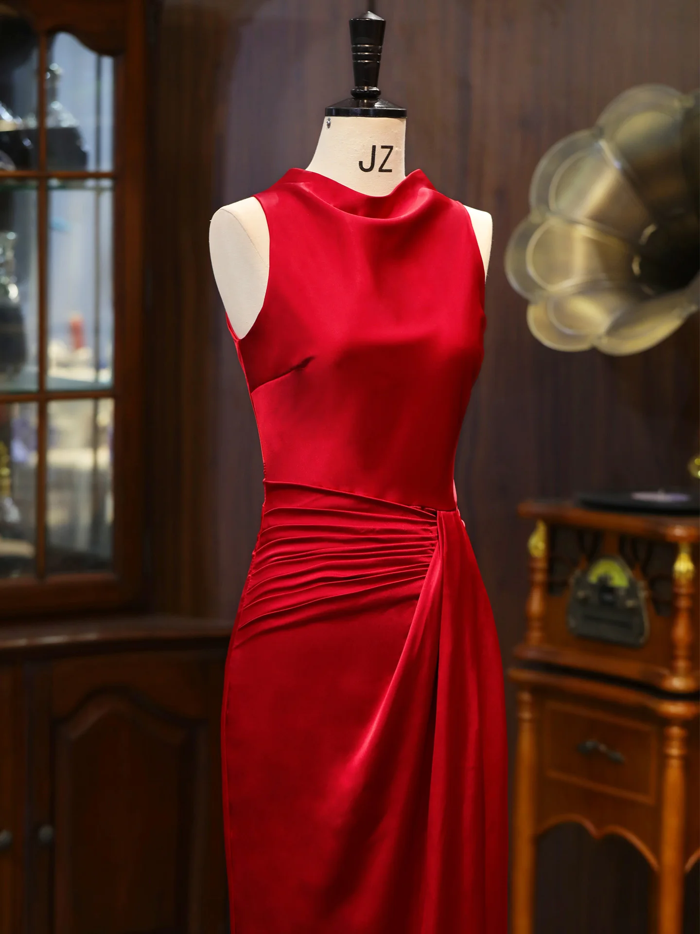 

Red Traditional Chinese Women's Morning Robe Wedding Dr Slimming Effect Alcohol Ceremony Suit New 2026 Model