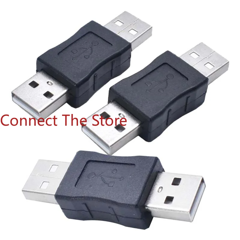 6PCS USB Dual Male  2.0  To  Extension Female Adapter     Pair Port Connect  Conversion Head