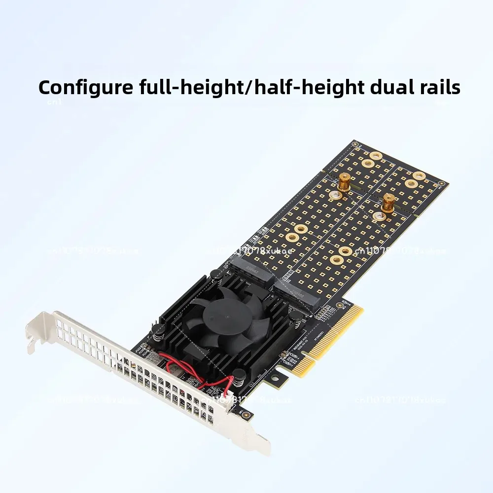 Suitable for split-free, support Flying Bull, four-disc M.2 plx8747 silent, full-height/half-height pcie expansion card