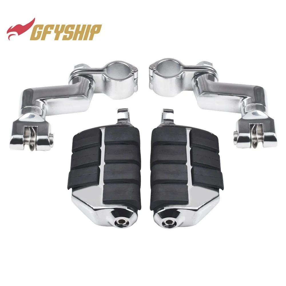 Motorcycle Adjustable Chrome Highway Foot Pegs For SUZUKI Intruder VL800 VL1500 VS1400 M800 C800 M109R C109R Boulevard M90 C90 view 6