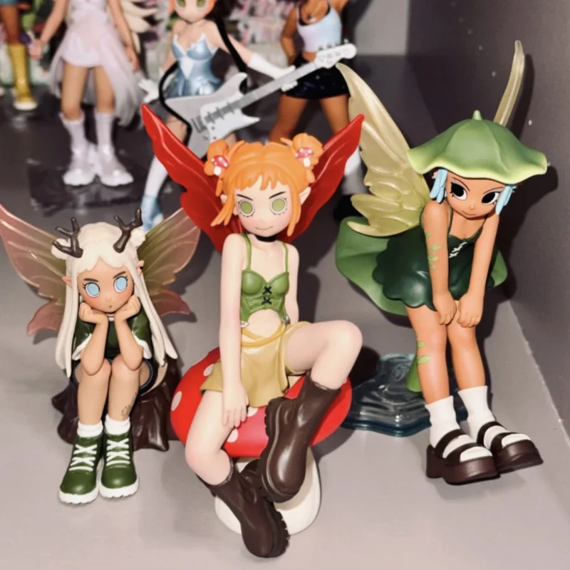 In Stock Hot Peach Riot Punk Fairy Second Generation Series Anime Figure Model Toy Gigi Frankie Poppy Girls Kawaii Collect Gifts