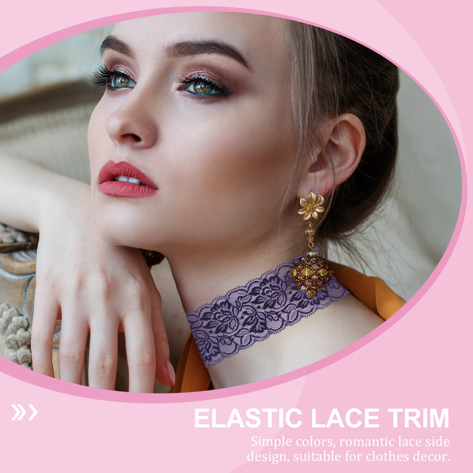 

Lace Accessories Trim for Sewing Eyelet Applique Fabric Ribbons Embroidery Spandex Yarn Craft Embroidered