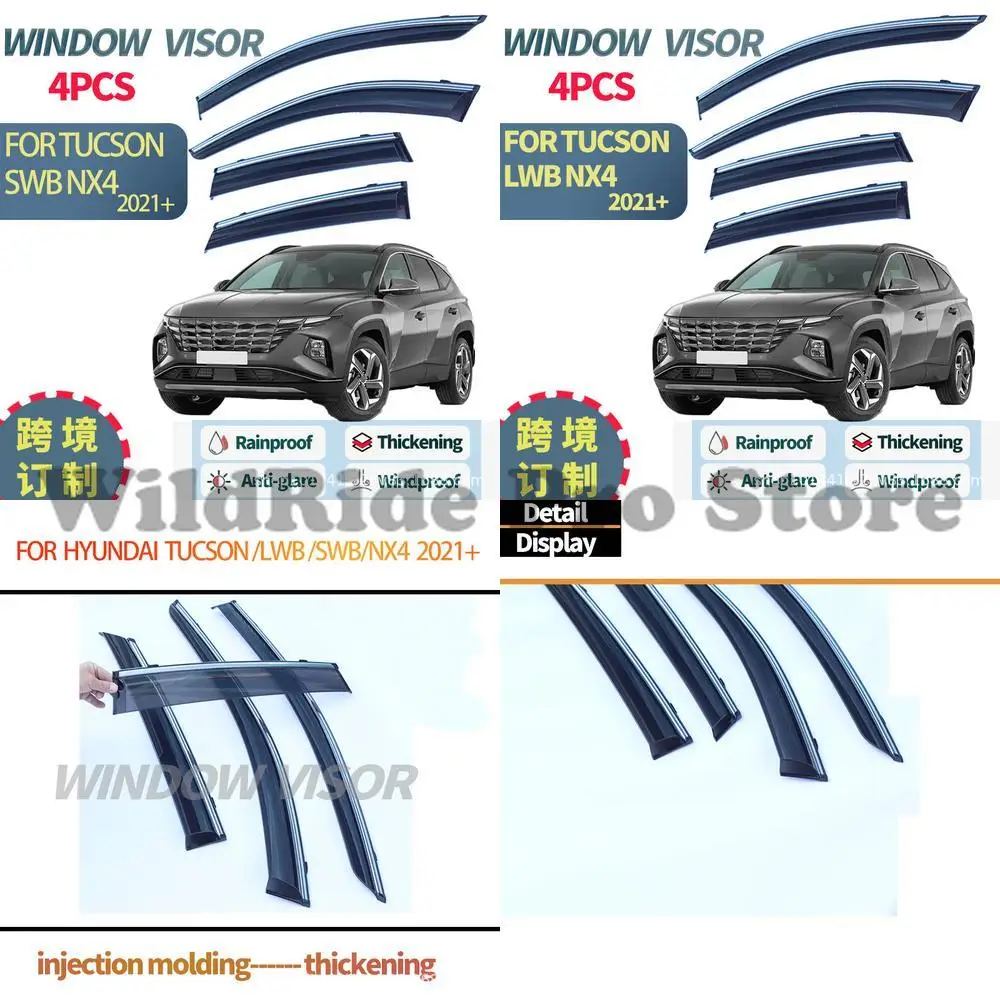 

1 set For Hyundai Tucson Window Rain Visor Side Window Deflector TUCSON 2021+