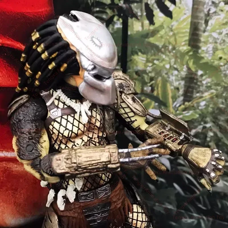 Original NECA Predator Alien 30th Anniversary Jungle Camouflage Deluxe Edition 7-inch Anime Action Figure Toy Collection Gift