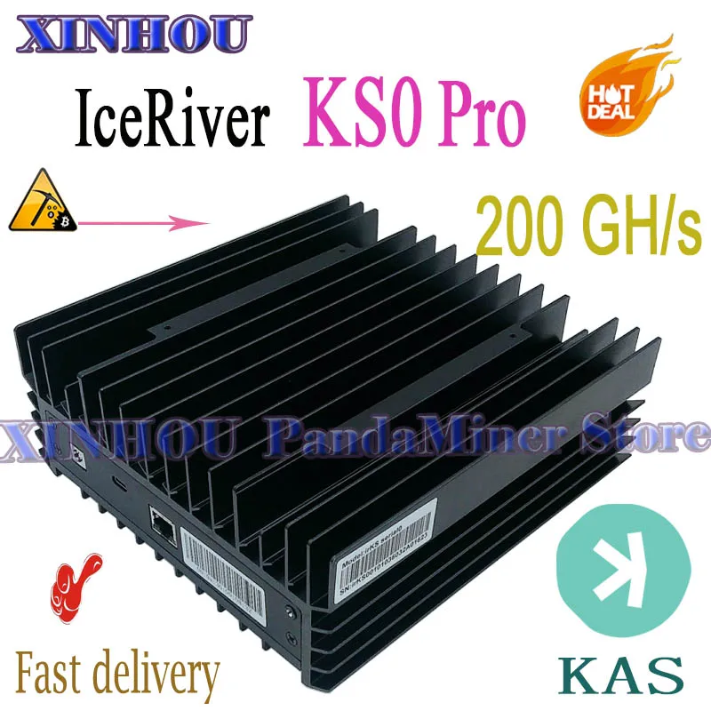 

IceRiver KS0 pro miner 200Gh/S ASIC with PSU KAS Mining More economical than KS1 KS2 KS3m KS3 KS3l