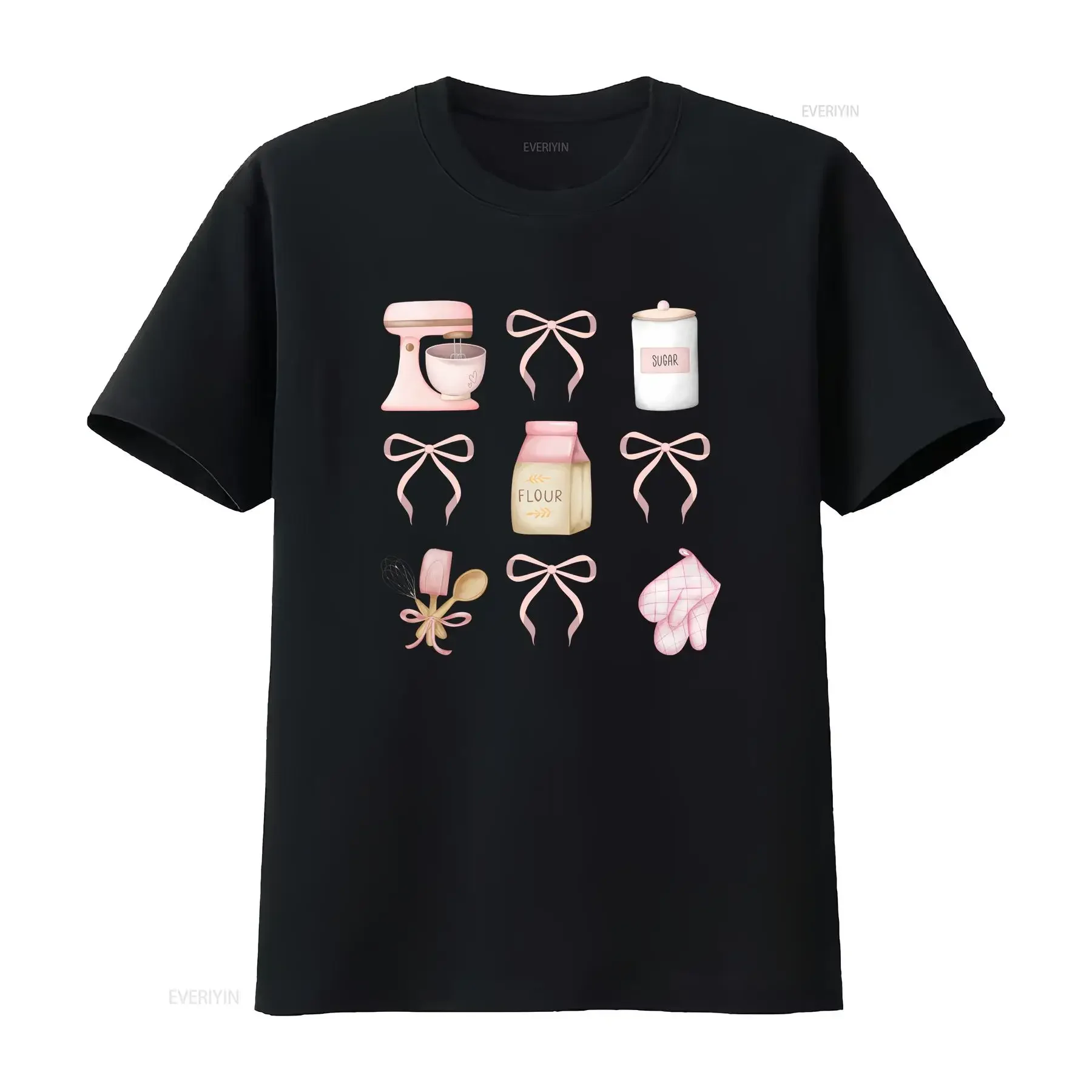 Baking shirt baker plus size cute T minimalist ingredienT vintage Washed Soft Casual Breathable Slightly Unisex graphic