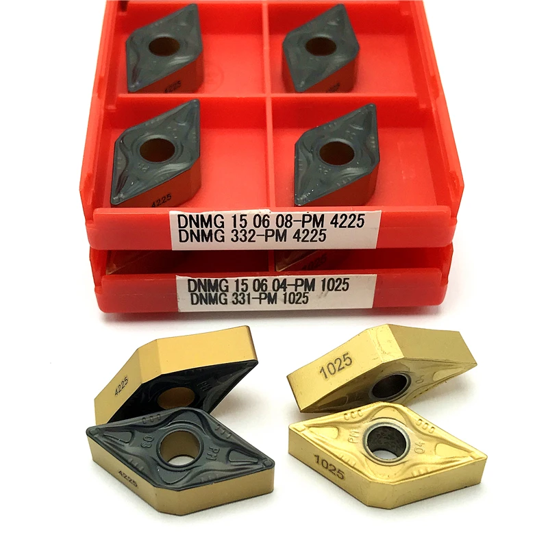 Imagem -04 - Dnmg 150604 Dnmg 150608 Pm4225 Inserção de Carboneto de Giro Ferramenta de Torneamento Tokarnyy de Alta Qualidade Dnmg 150608 Lâmina de Máquina-ferramenta Cnc 10 Unidades