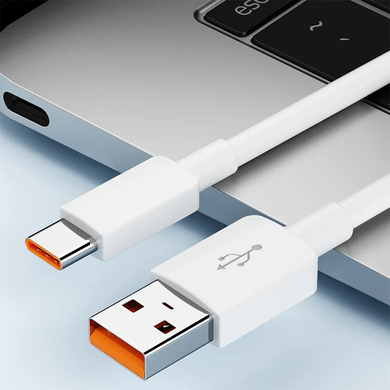 نوع C مراقبة طويلة تهمة كابل USB صغير 6A سلك تاريخ سريع USB شحن تاريخ كابل الهاتف المحمول إمدادات الطاقة سلك ممتد