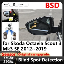 BSD Blind Spot Detection Lane Change Assisted Parking Driving Warnin for Skoda Octavia Scout 3 Mk3 5E 2012~2019