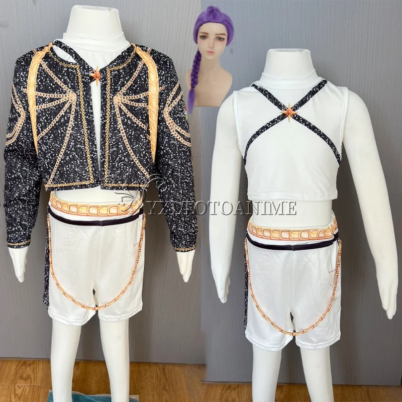2025 Anime-Film Hot Girlgroup Cosplay-Kostüm-Set 3D-Druck Bühnen-Performance-Kleidung Halloween-Party