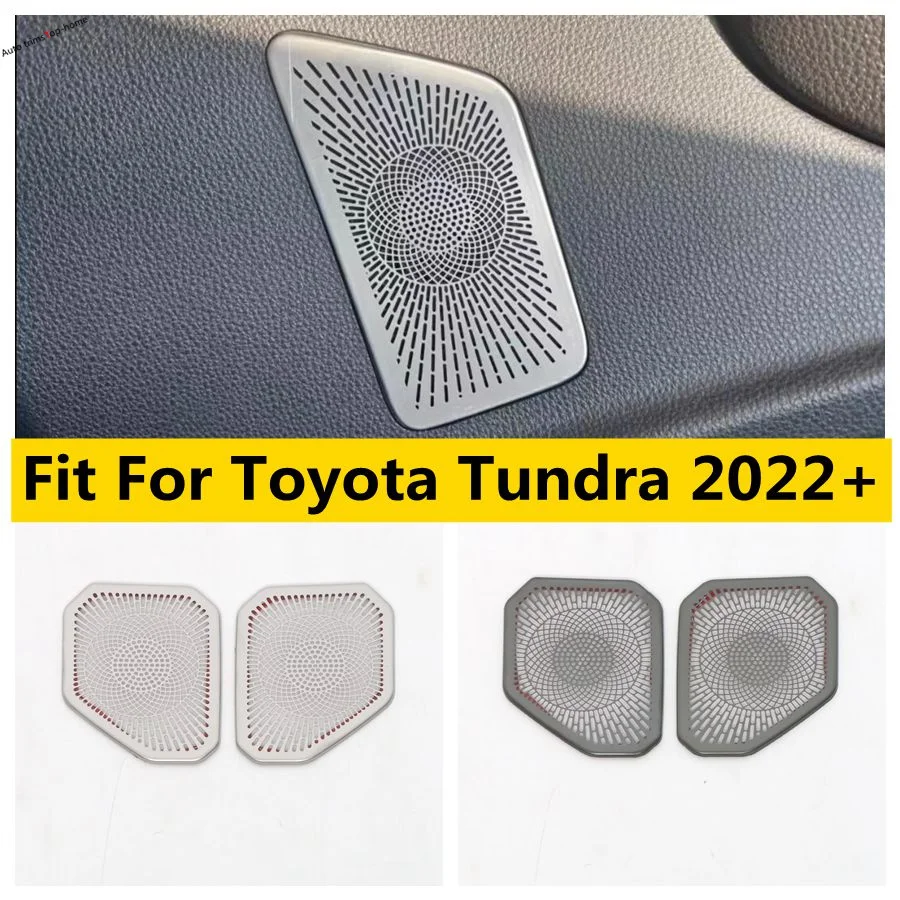 

Small Front Air Conditioning Outlet AC Vents Decoration Frame Cover Trim Fit For Toyota Tundra 2022 - 2024 Car Accessories