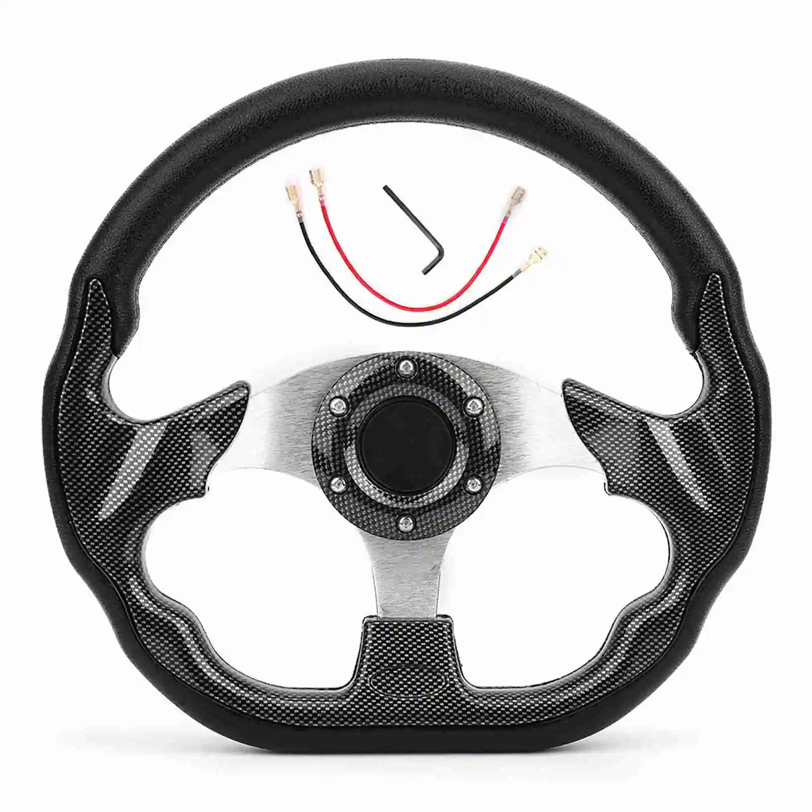 

320MM Universal Car Steering Wheel Carbon Fiber Racing Drift with Horn Button Upgrade Steering Wheel