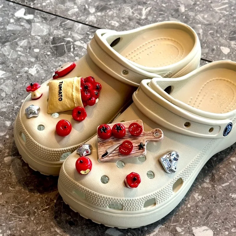 Cute And Fresh Creative Shoes Charms Abs Faux Fruit For Shoe Decoration Perfect Birthday Gift Or Accessory For Fashionable
