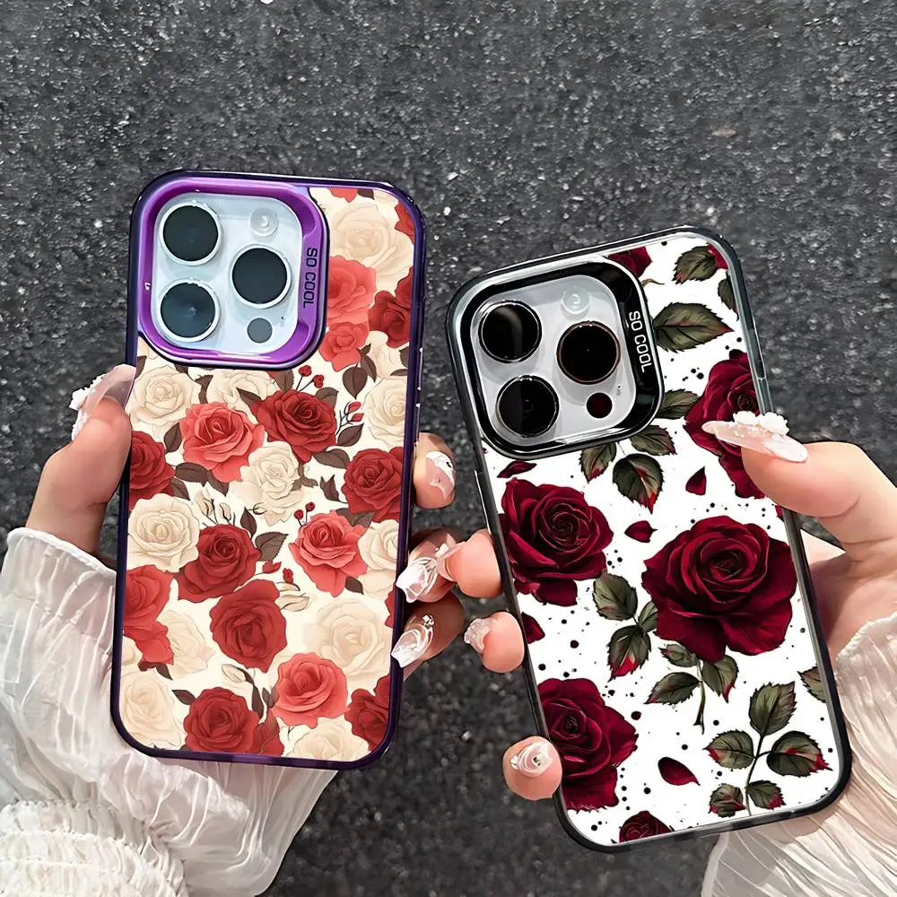 N-New R-Retro F-Fashion R-Rose Phone Case For IPhone 17 16 15 11 12 13 14 Pro Max 16 Plus 12 Mini 7 8 XR XS 15Pro MAX Cove