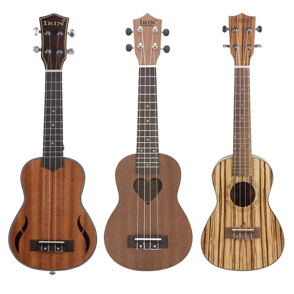 IRIN 21 Inch Solid Wood Ukulele Colored Hawaiian Guitar Cartoon Fruit Ukulele Mini Guitar Enlightenment Music Children\'s Gift