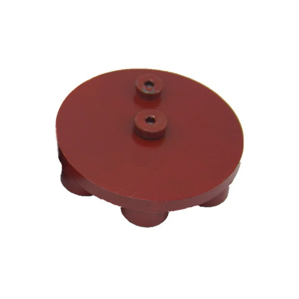 Red Color Medium Bond Concrete Grinding Disc 4 Inch Double Post Floor Polishing Cup Wheel With Six Metal Bars 9PCS