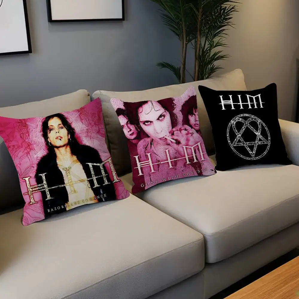 Rock H-HIM Band 45*45cm Cushion Cover Pillow Cover Decor Pillowcase Home Pillowcase For Couch Pillow