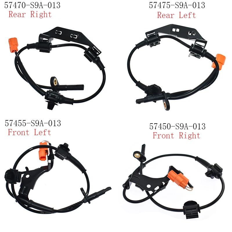 57450-S9A-013 57455-S9A-013 Front ABS Wheel Speed Sensor For Honda CRV 2.0 2.2 CTDi 57470-S9A-013 57475-S9A-013 Rear Left Right