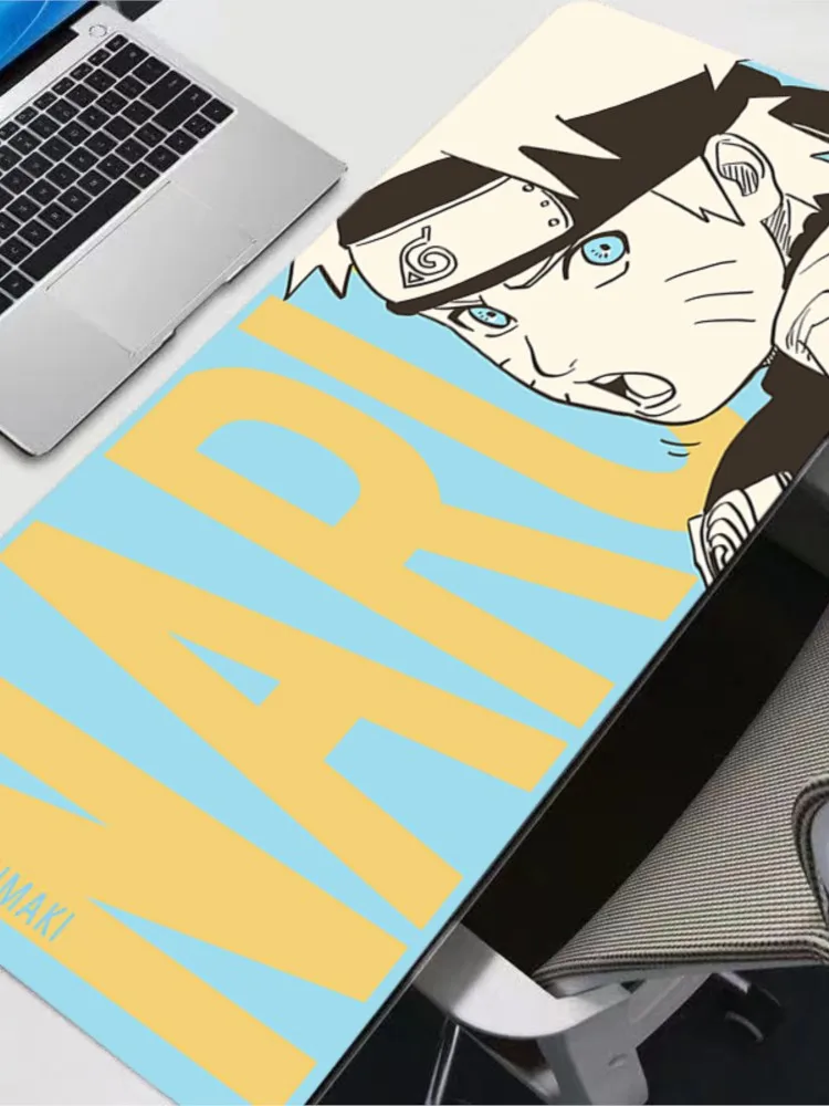 Tapis de clavier pour ordinateur portable, dessin animé japonais, Kawaii Naruto Uzumaki, tapis de bureau étendu, PC Gamer, bureau, tapis de Table pour la maison