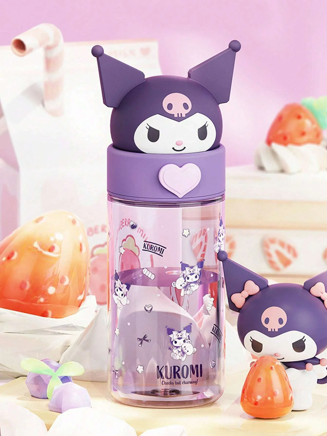 500ML Kawaii Sanrioed Cinnamoroll Water Bottle Anime Kuromi My Melodys Thermos Cups Cartoon Pochacco Juice Insulated Girls Gifts