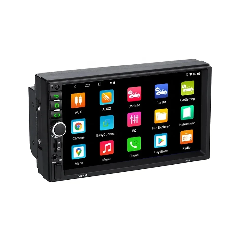 Factory Wholesale New Products Android System Touch Screen Car DVD VCD CD MP3 MP4 Player Car Stereo with SD  Reader