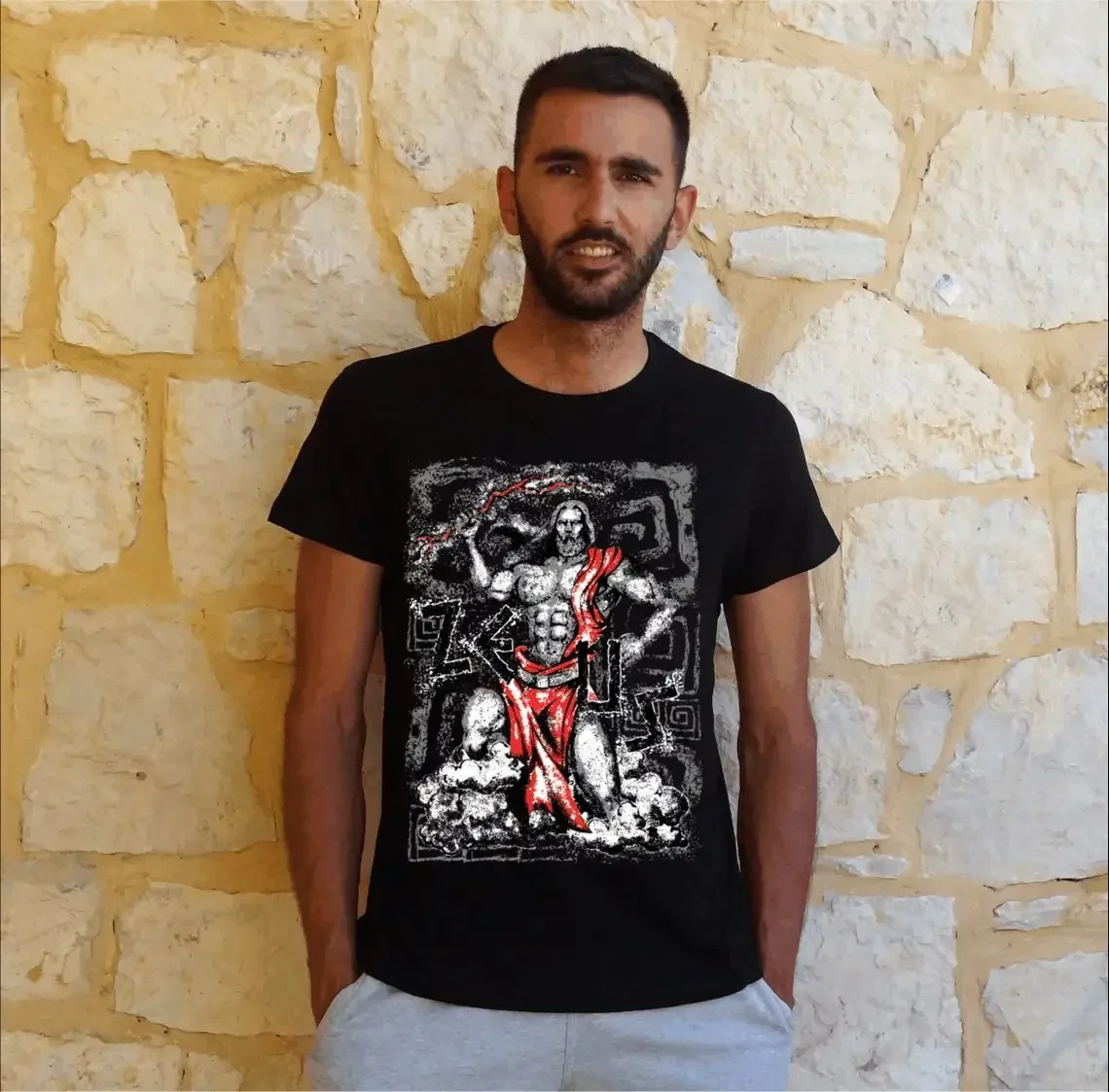 

Greek Mythology Greece God Zeus T-Shirt 100% Cotton O-Neck Summer Short Sleeve Casual Mens T-shirt Size S-3XL