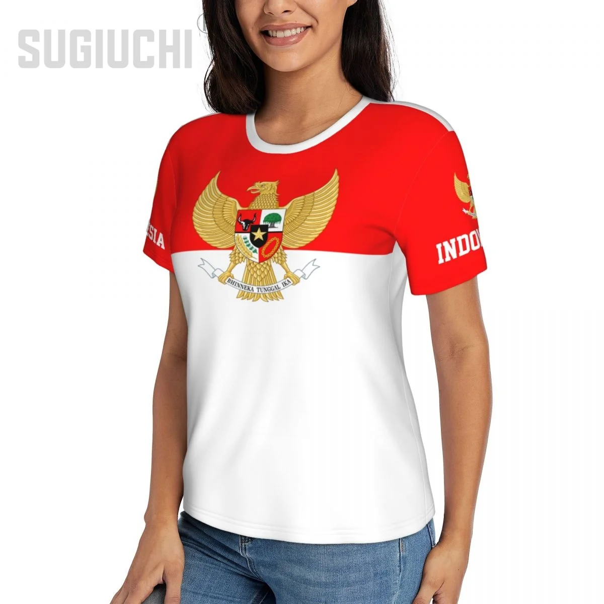 Unisex Nation T-shirt Indonesia Flag Indonesian T-shirts jersey For Men Women Soccer Football Fans Gifts Custom clothes tee