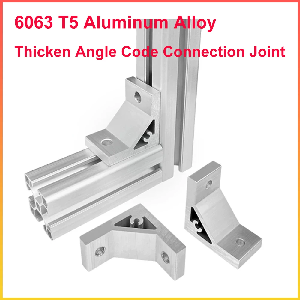 1pcs Corner Bracket 90 Degree Thicken Angle Code Connection Joint 2020 3030 4040 -100100 Series Aluminum Profile