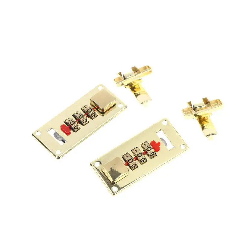 Hardware Password Combination Lock 3 Digit for Wooden Jewelry Box Secure Fixed Latch Suitcase Drawer Organizer