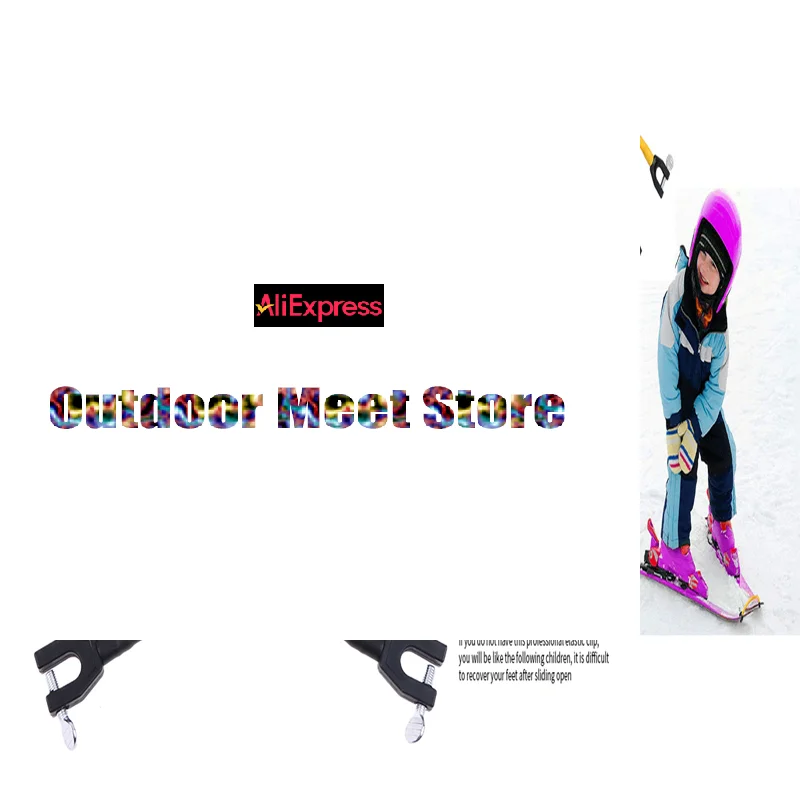 1 قطعة موصل طرف التزلج للمبتدئين التزلج إسفين المعونة موصل لفصل الشتاء الأطفال الكبار التزلج التدريب المعونة على الجليد اكسسوارات