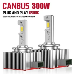 2pcs D1S D3S LED Headlights 30000LM Canbus High Low Beam D2S D4S D5S D8S Auto Bulbs D2R D4R Car Lamp Xenon HID 6000K 12V 24V