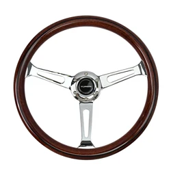 Classic Wooden Steering Wheel 15inch 380mm Universal Vintage Wood  Car Steering Wheel Racing Steering Wheel for  Game