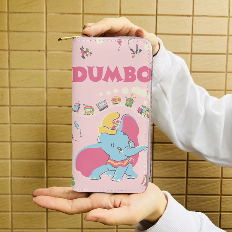 Disney Dumbo 33071 Anime Wallet Cartoon Wallets Zipper Coin Bag Casual Purses Card Unisex Gift