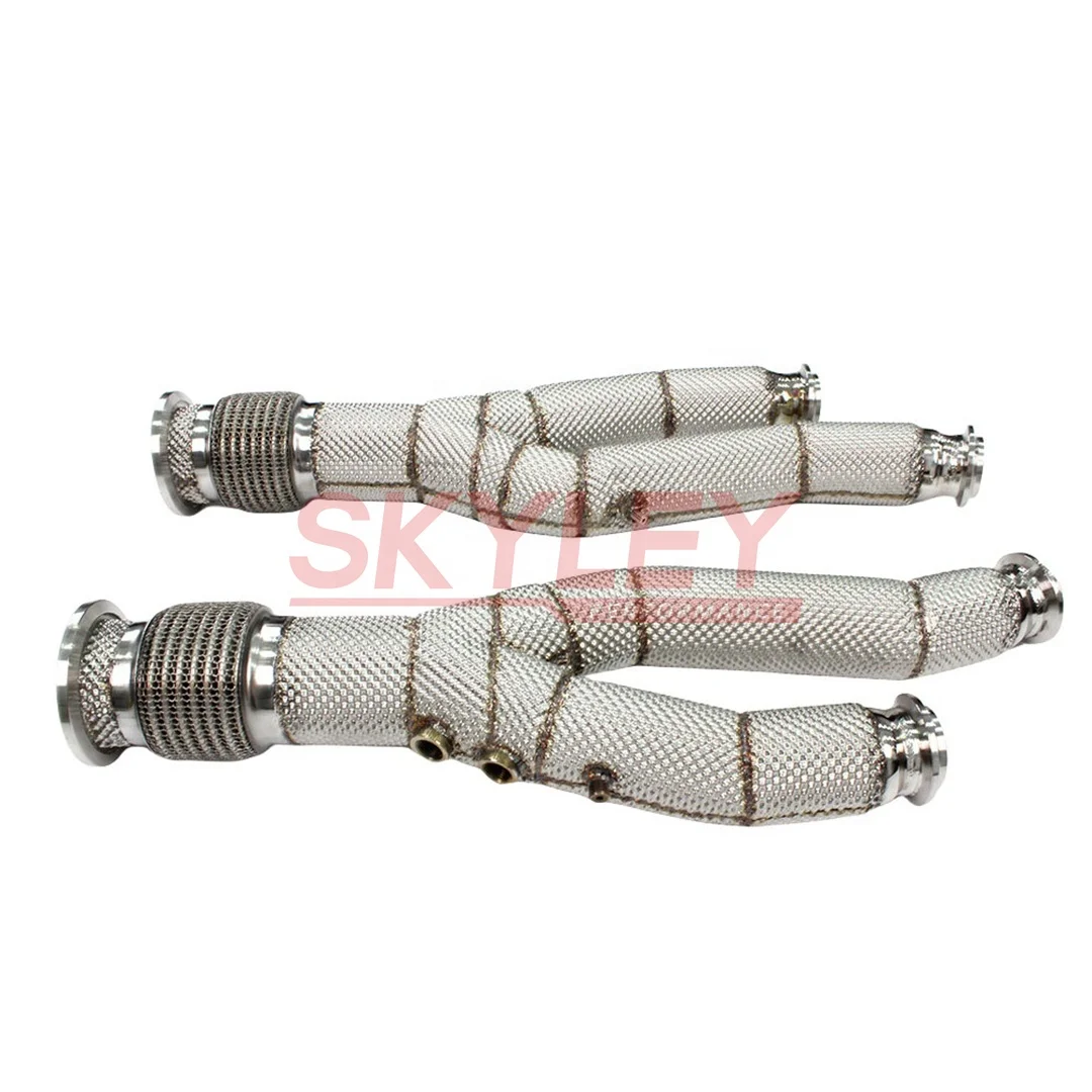 SKYLEY High Performance Custom Exhaust Pipe For Lamborghini Lp700 Lp720 Lp740 Lp750 Exhaust Downpipe