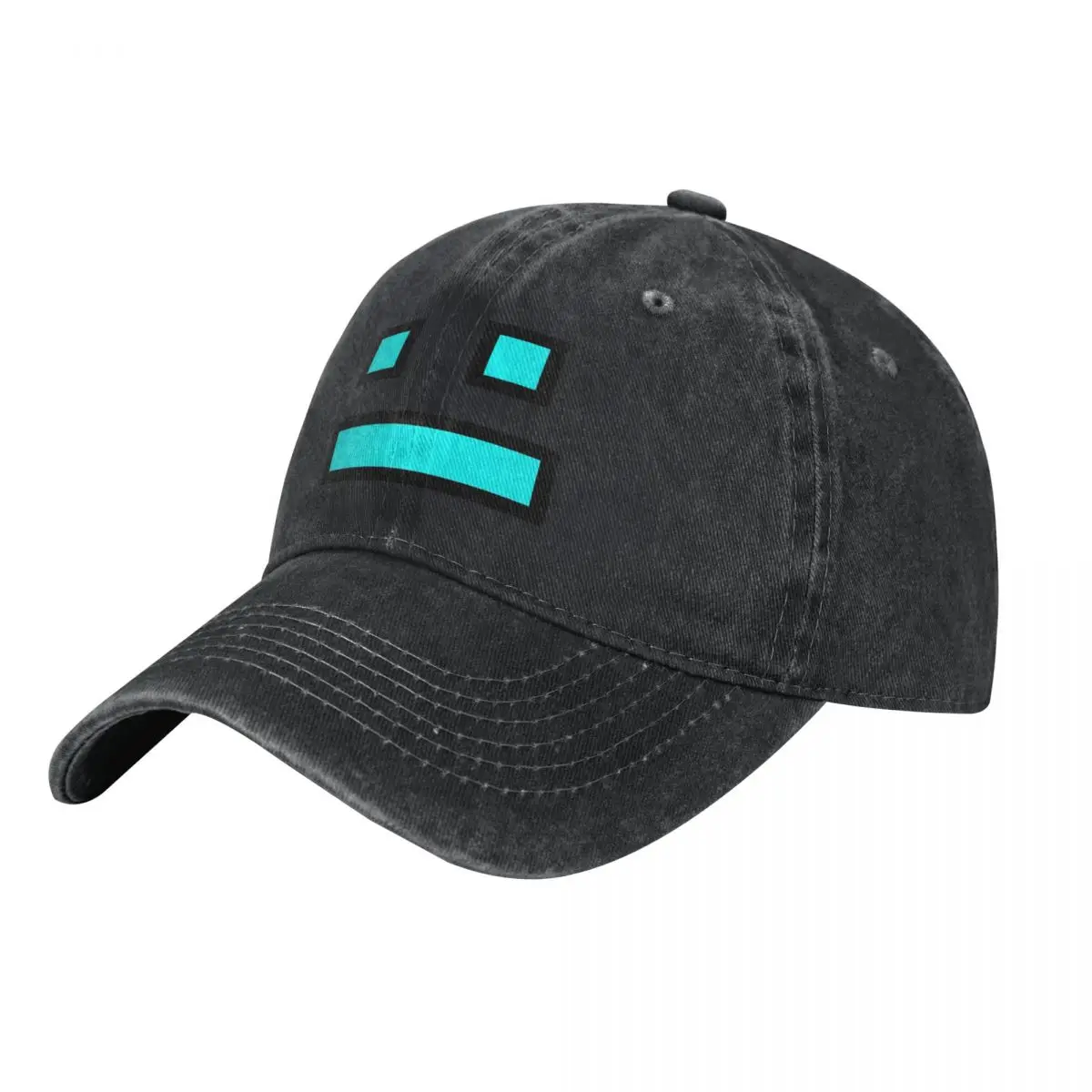 Video Game Geometry DashBaseball Caps Fashion Denim Fabric Hats Outdoor  Baseball Cowboy Hat for Unisex