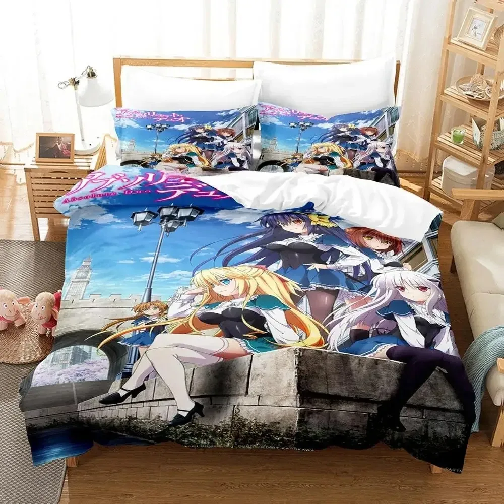 2024 New Absolute Duo Bedding Set Single Twin Full Queen King Size Bed Set Adult Kid Bedroom Duvet cover Sets 3D Print Anime Bed