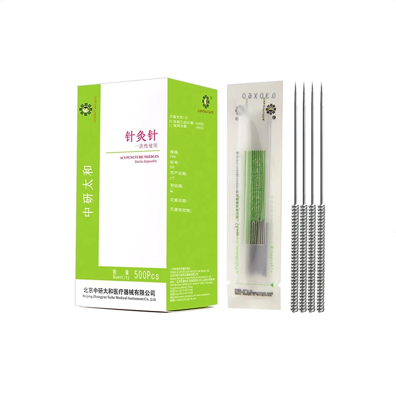 Acupuncture Needle 500 Pcs with Tube Disposable Needle Zhongyan Taihe Sterile Needle Beauty Acupuncture Massager