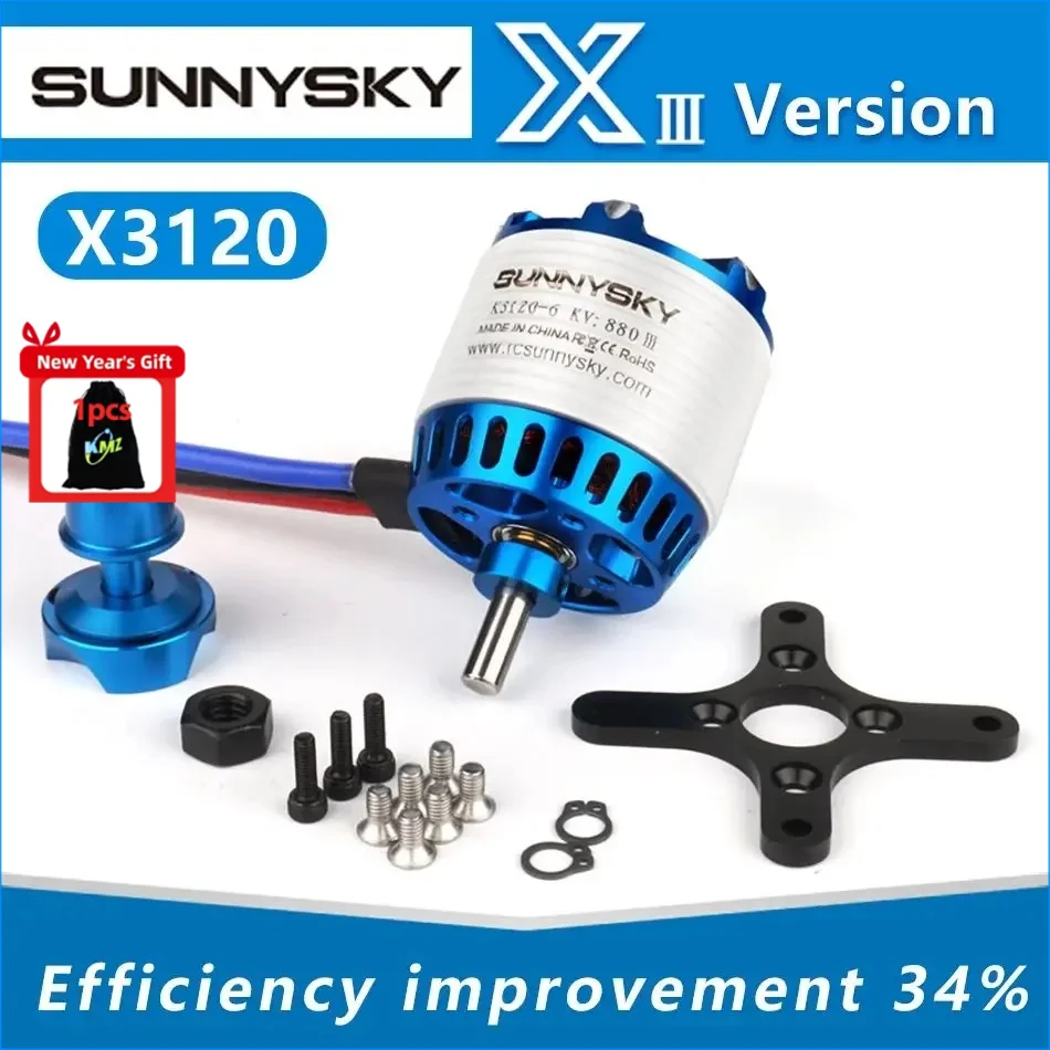 SUNNYSKY X3120-III 585KV 880KV 1025KV Brushless Motor with Original Box for RC Quadcopter Airplanes Fixed Wing Plane