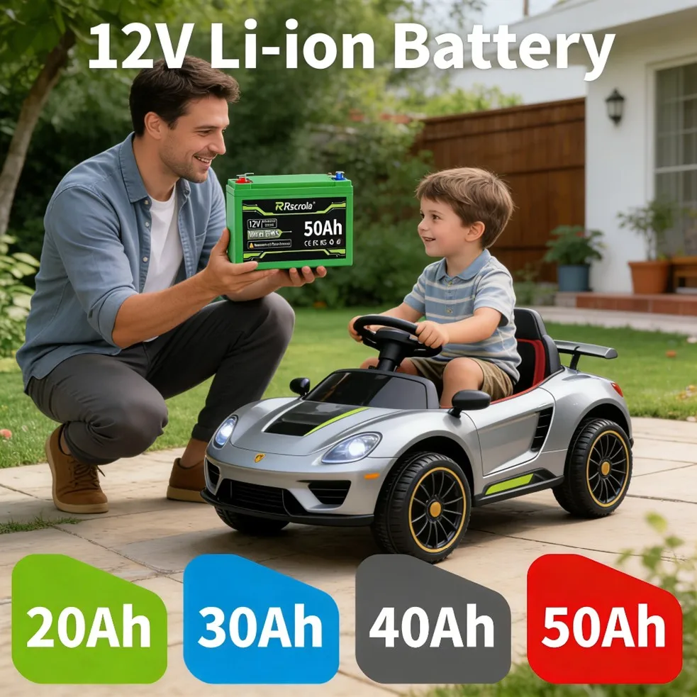 

Аккумуляторный блок Rscrola 12В 18650, 50Ач, большой емкости, долговечный, для опрыскивателей, детских игрушечных машинок, весов, солнечных батарей