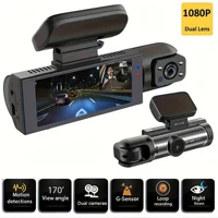 Lente Dual coche DVR FHD 1920*1080P cámara de salpicadero cabina Dashcam vehículo Video Dash Cam grabadora de conducción Interior Mini Dvrs caja negra