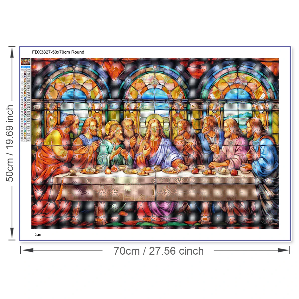 5D DIY Diamond Painting Decoration Jesus Last Dinner Diamond Embroidery Rhinestone Picture Cross Stitch Set Handmade